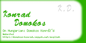konrad domokos business card